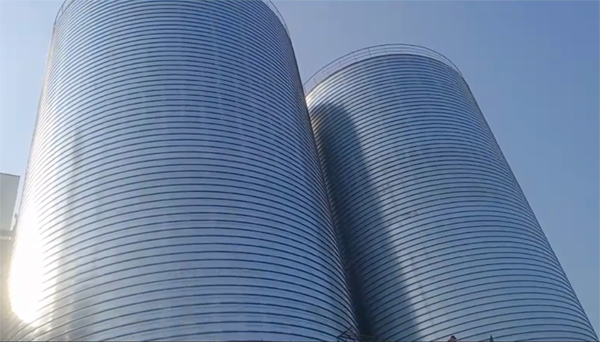 湟源2座混凝土高架卷板仓